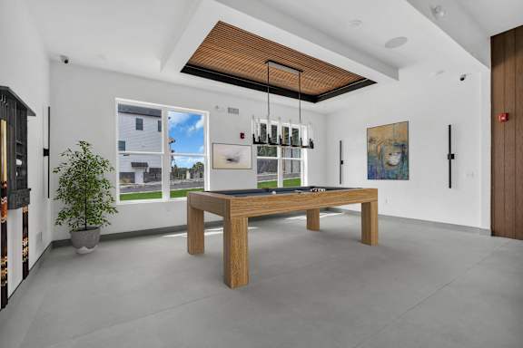 Game room at The Franklin at Tenafly, Tenafly, New Jersey