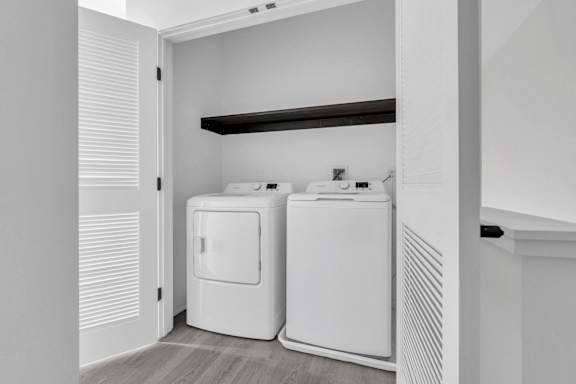 Laundry room at The Franklin at Hawthorne, Hawthorne, NJ, 07506