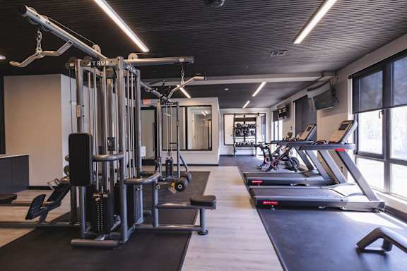 Modern Fitness Center at The Franklin at Westfield, New Jersey