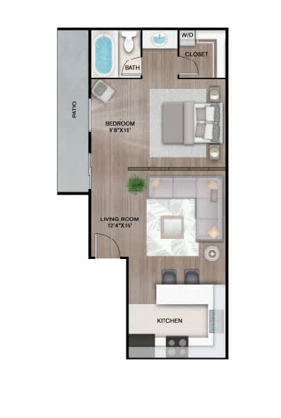 A1 Floor Plan A1 Floor Plan at Latitude 2976, Texas