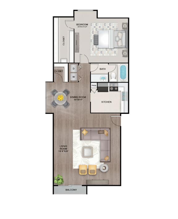 A6 Floor Plan A6 Floor Plan at Latitude 2976, Houston