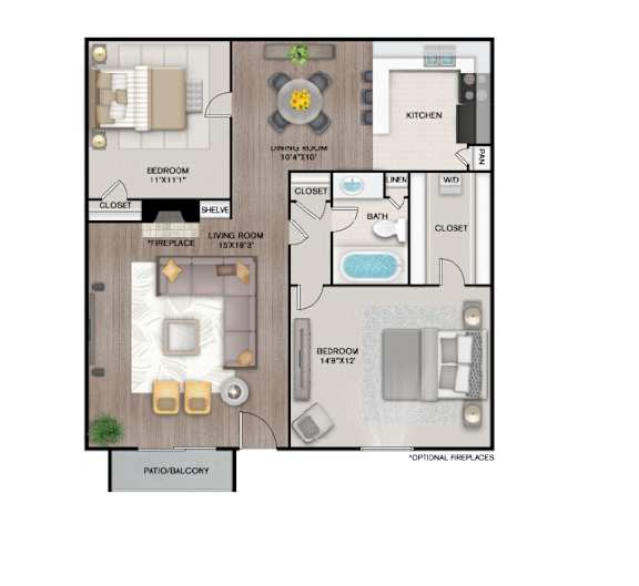 B1 Floor Plan B1 Floor Plan at Latitude 2976, Texas, 77042