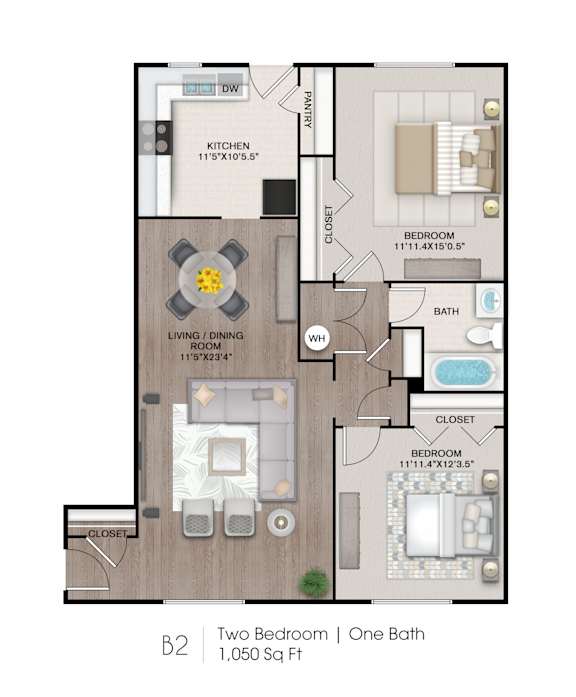 Floor Plan  the floor plan  two bedroom  one bath