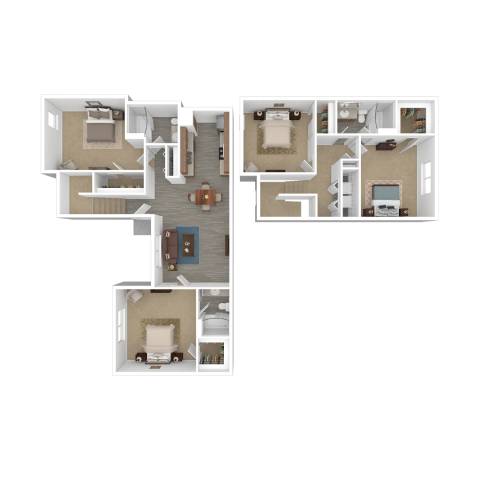 a floor plan of a house