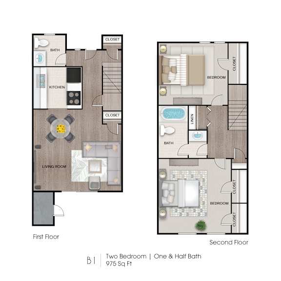 two bedroom floor plans  the residences at sawmill estates