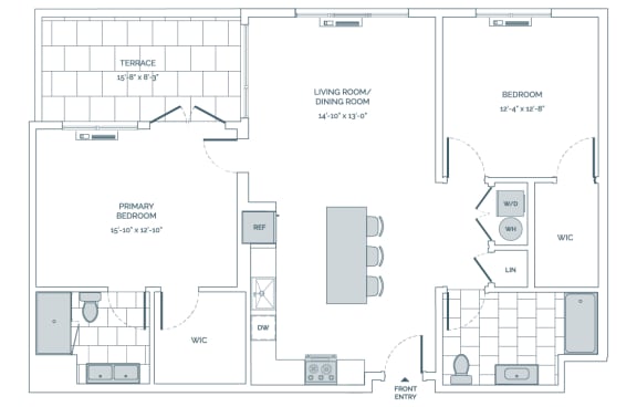 a blueprint of a floor plan of a house