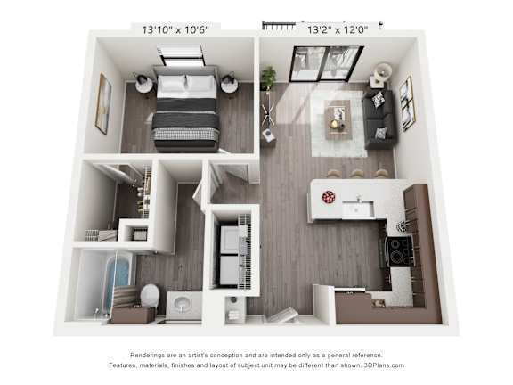 A1 Floor Plan at Arden at Corinth, Corinth