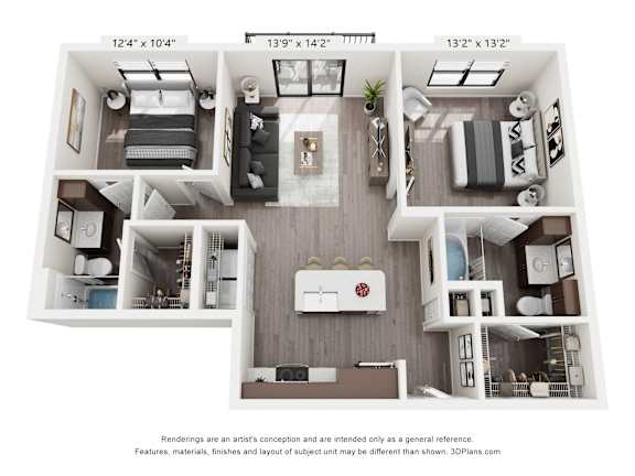 B1 Floor Plan at Arden at Corinth, Corinth, TX 76210