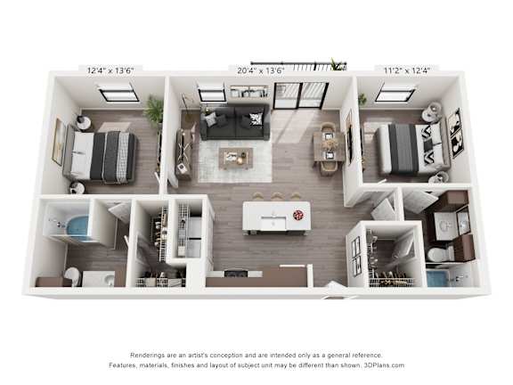 B2 Floor Plan at Arden at Corinth, Corinth, TX