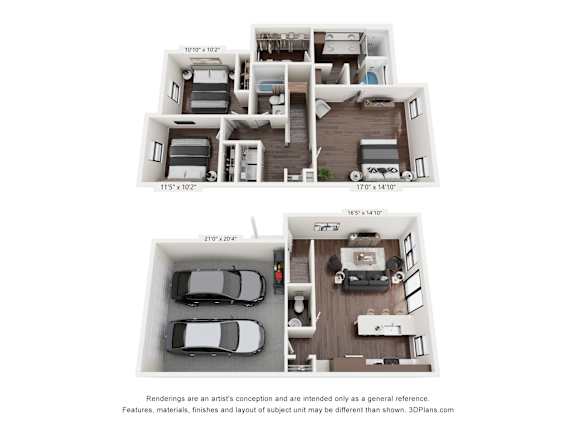 C4 Floor Plan at Arden at Corinth, Texas