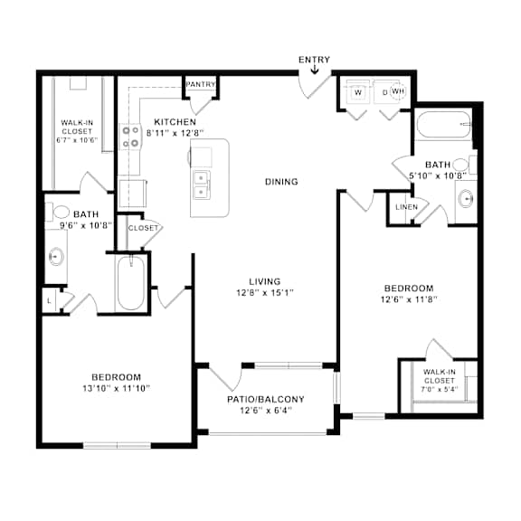 A10 Floor Plan at 901 Rendon, Burleson Texas