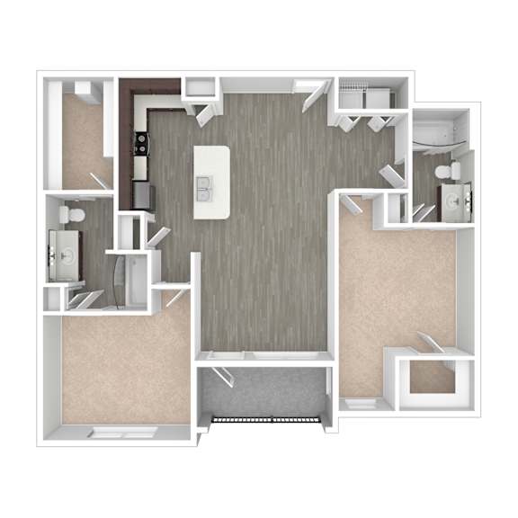 B3 Floor Plan at 901 Rendon, Burleson, 76028