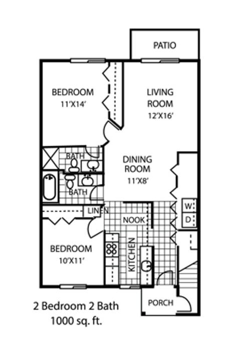 floor plan photo of the ridley apartments nm