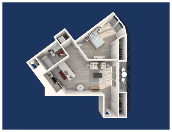 a floor plan of a 2100 sq ft apartment