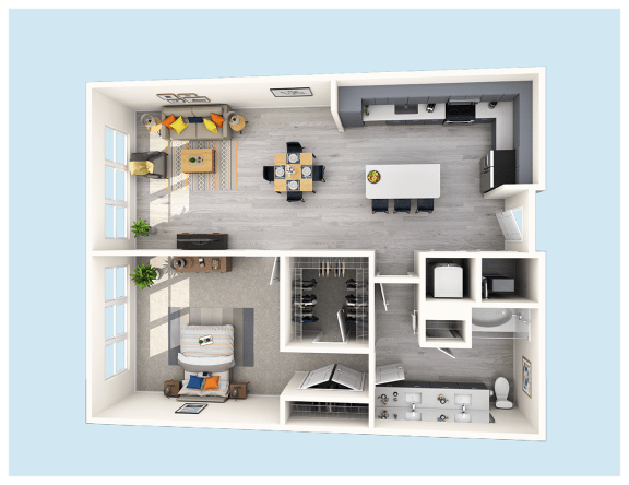 a floor plan of our studio apartment at princeton court apartments in dallas, tx