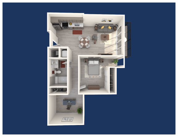 a bedroom floor plan of a 2100 sq ft apartment