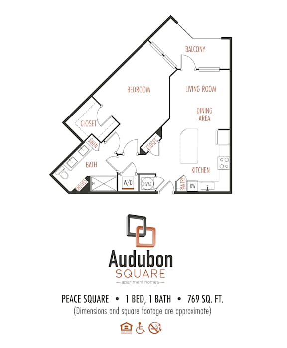 AudubonSquare 1BR 1BA Apartment Home
