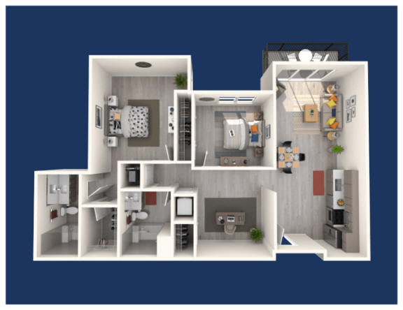 bedroom floor plan an in 2d
