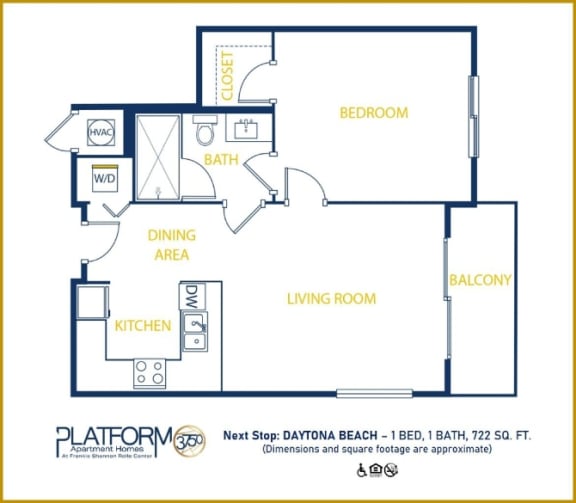 a floor plan of the apartment