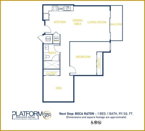a floor plan of the apartment