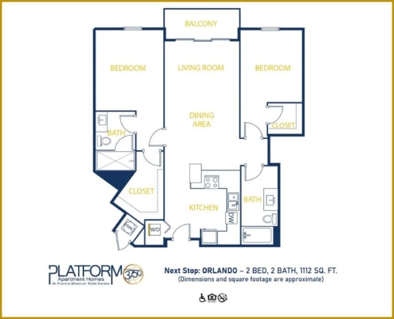 a floor plan of a bedroom apartment