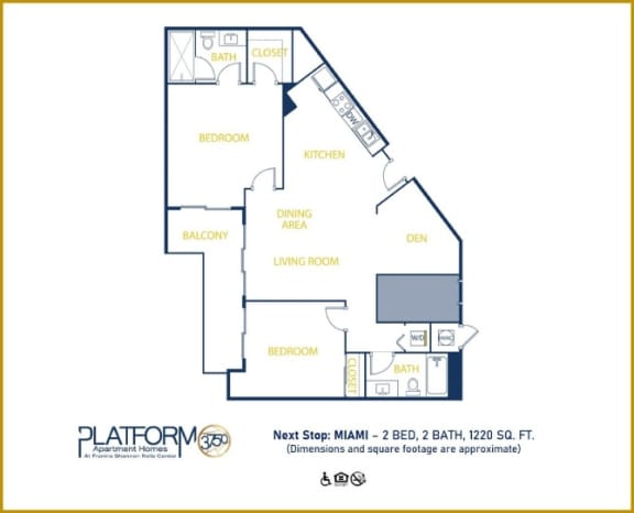 a floor plan of a bedroom apartment