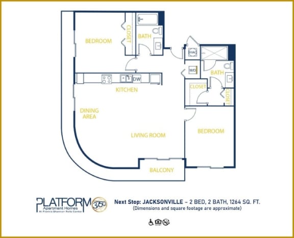 a floor plan of a bedroom apartment