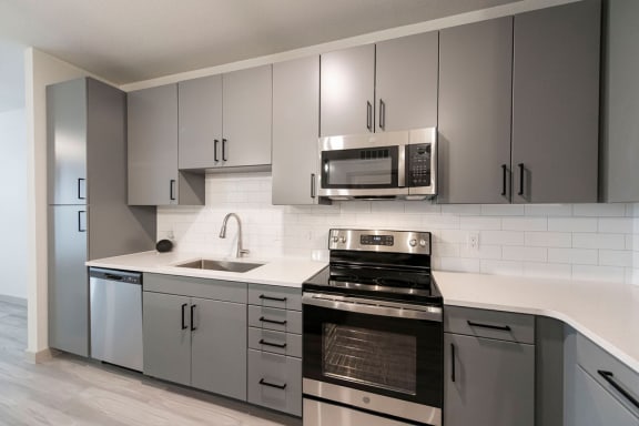 Contemporary Gray Cabinetry