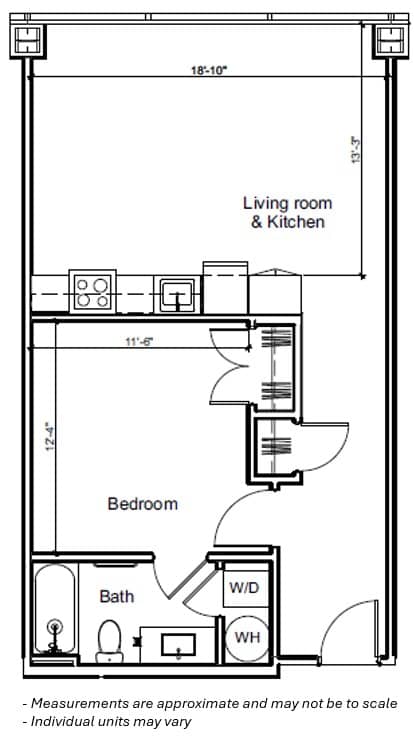 1A v01 at 7 West 7th Apartments, Ohio, 45202