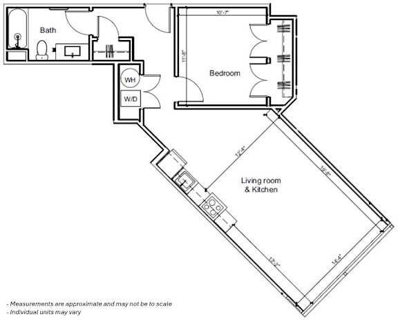 1C v01 at 7 West 7th Apartments, Cincinnati Ohio
