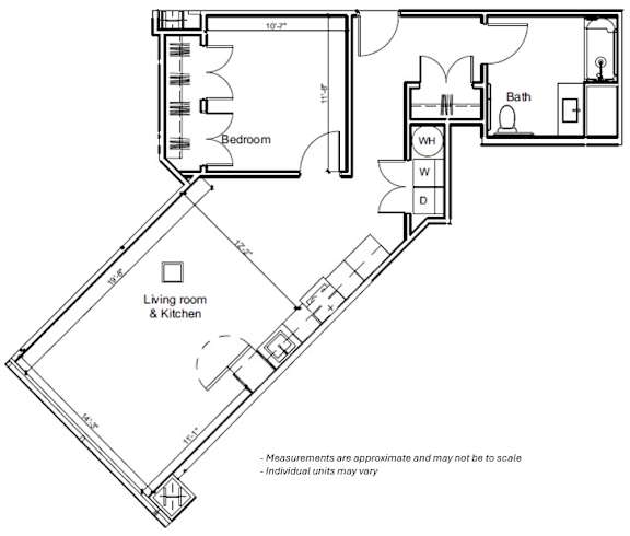 1H v01 at 7 West 7th Apartments, Ohio, 45202