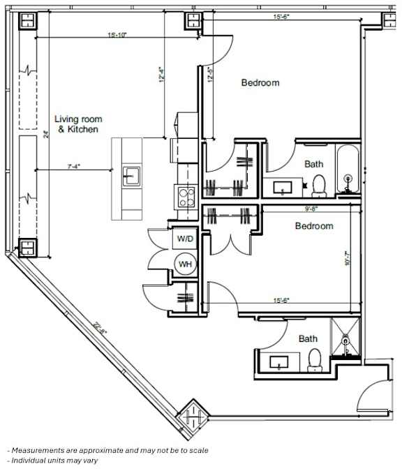 2A v02 at 7 West 7th Apartments, Cincinnati, OH