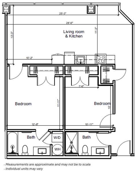 2F v01  at 7 West 7th Apartments, Cincinnati, OH