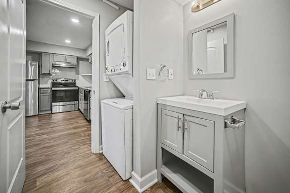 Laundry Area at Cimarron Apartments, Independence