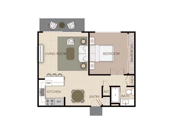 Alpine Floorplan at the Aspens Fairhaven, Santa Ana, California.