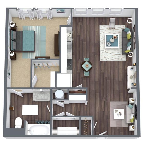 1 bed 1 bath B at Smith and Porter, Atlanta