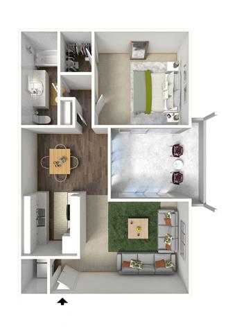 Floor Plan  a floor plan of a house with a bedroom and a bathroom