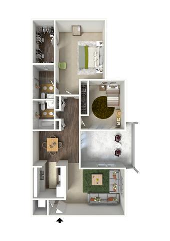 Floor Plan  a floor plan of a house with a bedroom and a bathroom