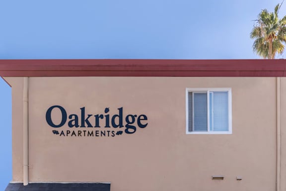 The building is called Oakridge Apartments.
