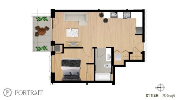 a floor plan of a room with a toilet and a bathroom