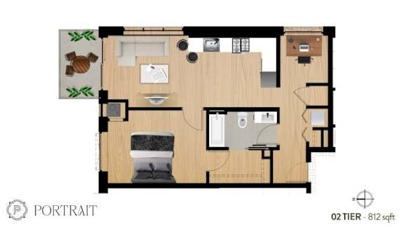 a floor plan of a bathroom with a toilet and a sink