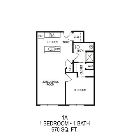 a floor plan of a small house with bedrooms and baths