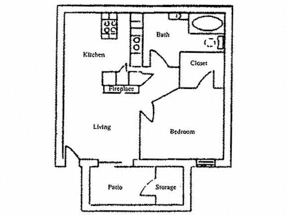 Floor-plan diagram at Paradise Greens.