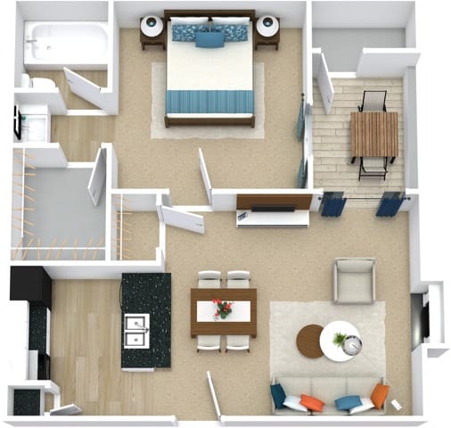 A1 Floor Plan at Aspen Landing, Kansas City, MO