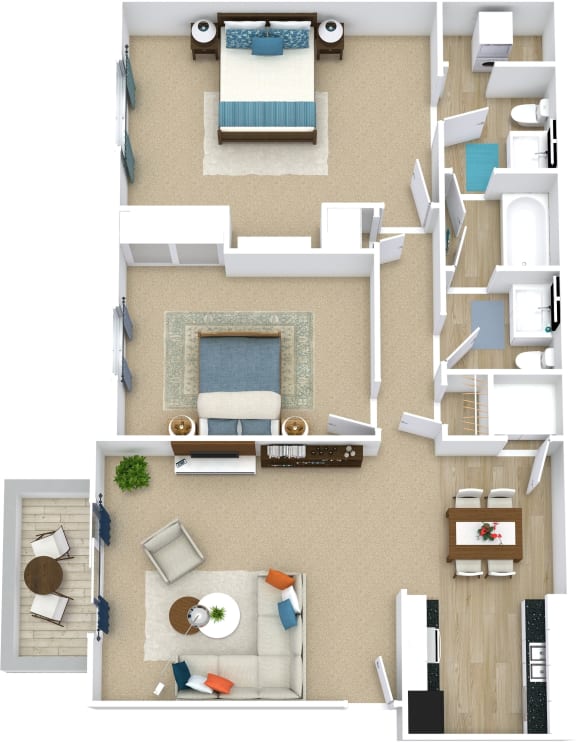 C5R Floor Plan at Aspen Landing, Kansas City