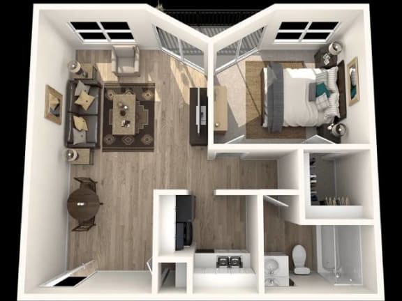 A1 Floor Plan at Eastwood Crossings, Kansas City, 64129