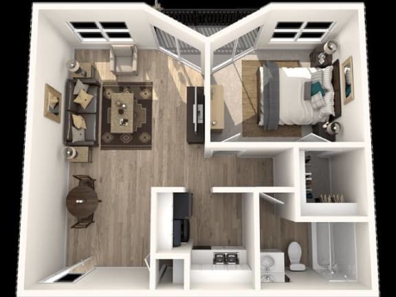 A1 Floor Plan at Eastwood Crossings, Kansas City, Missouri