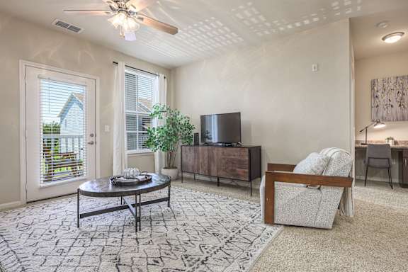Living Room with a Flat Screen TV at Spring Creek Apartments, Florida, 32536