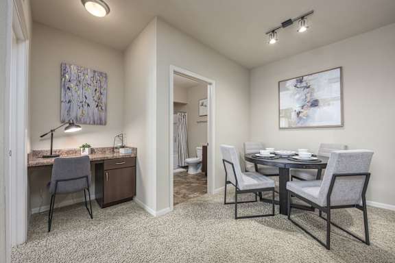 A Room with a Desk at Spring Creek Apartments, Crestview, FL