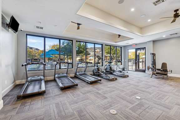 Spacious Gym at Platinum Castle Hills, Lewisville
